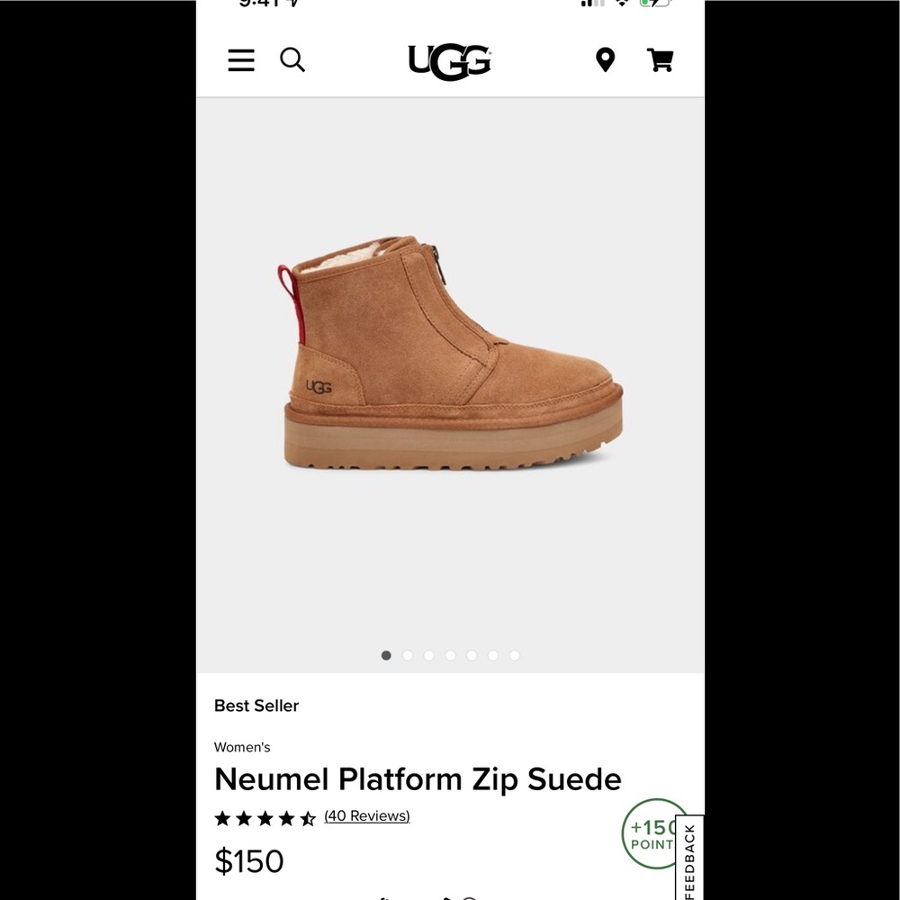 🐪NEW WITH TAGS🐪 UGG Neumel Platform Zip Suede 7,8,9,10,11 - Picture 2 of 13
